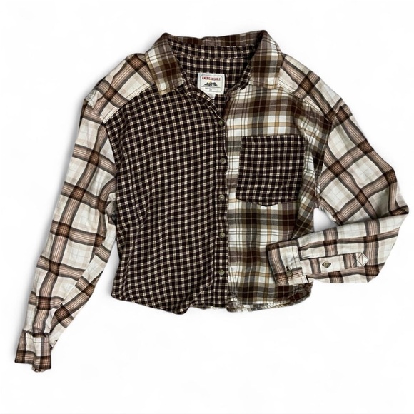 American Eagle Outfitters Tops - American Eagle Cropped Flannel